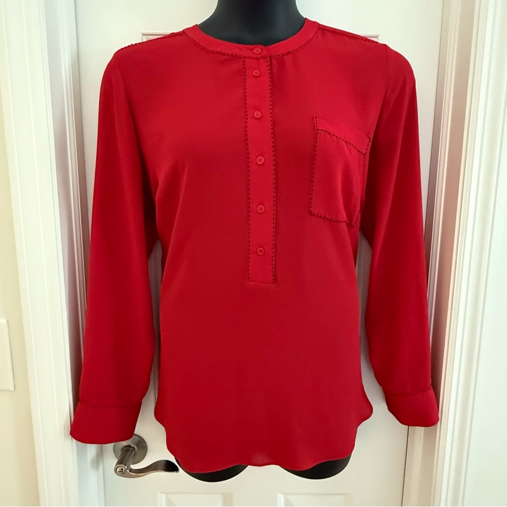Lane Bryant Vibrant Red Blouse
